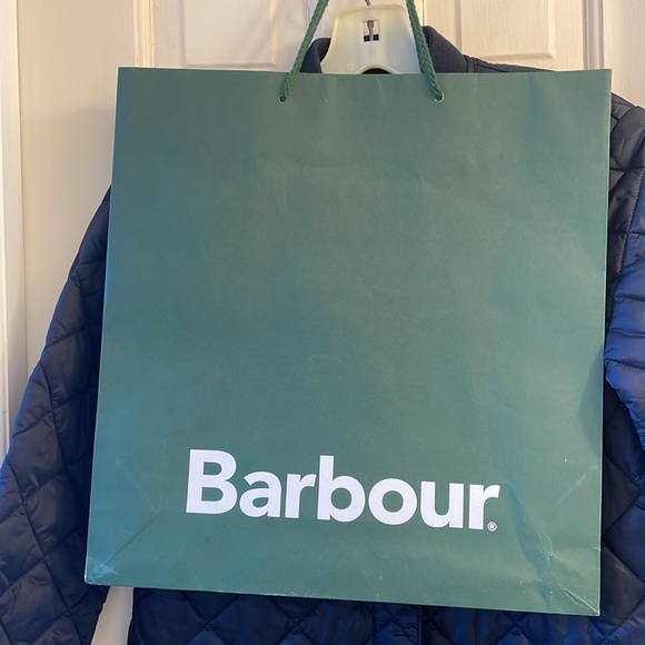 Barbour Quilted Coat Jacket NWT Navy - Picture 10 of 10